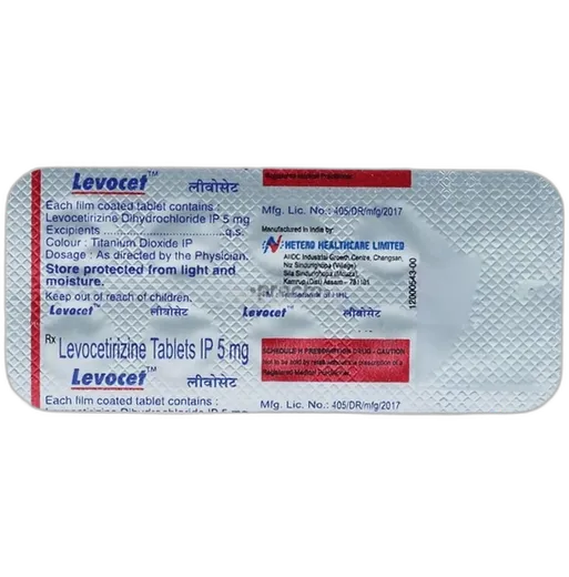 levocet 5mg tablet 10's
